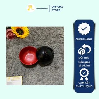 Chén nhựa fataco chén cơm đỏ đen CO 02 10c