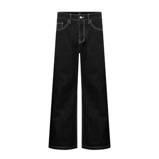 (Chính Hãng AMRISH) Quần Straight Denim Baggy Jeans - Raw Black