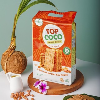 Bánh dừa nướng topcoco vị đậu phộng túi 210g