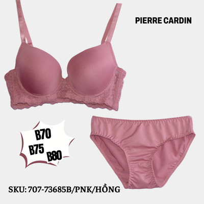 Bộ đồ lót nữ 707-73685 có gọng, mút mỏng, cúp xéo, dành cho nàng có vòng 1 đầy đặn