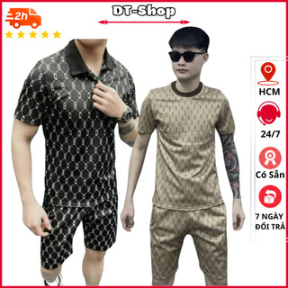 Ả LỖ Bộ quần áo thể thao nam in chữ B-C toàn thân mặc nhà tập gym ,bộ đồ thun lạnh Mùa hè  chạy bộ, đá bóng thoải mái