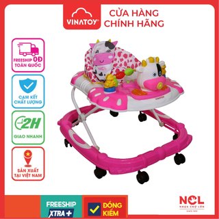 Xe Tập Đi Nhựa Chợ Lớn L4 Chú Bò Con (Có nhạc) - M1772B-XTĐ - Dành Cho Bé Từ 6 - 12 Tháng