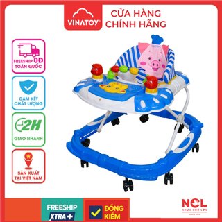Xe Tập Đi Nhựa Chợ Lớn L4 Chú Heo Con (Không nhạc) - M1771A-XTĐ - Dành Cho Bé Từ 6 - 12 Tháng