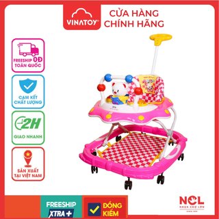 Xe Tập Đi Vinatoy Nhựa Chợ Lớn L4 Con Mèo ĐK (Có nhạc) - M1622B-XTĐ - Dành Cho Bé Từ 6 - 12 Tháng tuổi