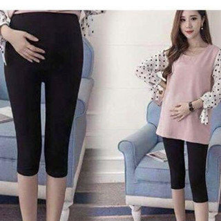 Quần bầu legging ngố trơn