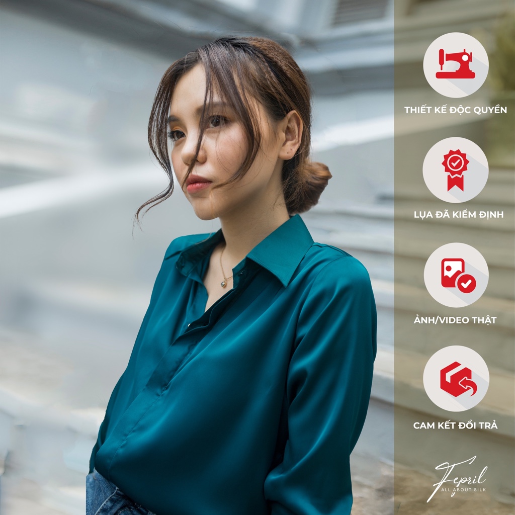 Áo Sơ Mi Lụa Basic Chemise - FEPRIL