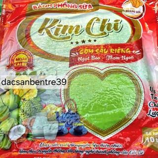 Bánh phồng sữa lá dứa sầu riêng Kim Chi ( bịch 10 bánh,  400g )