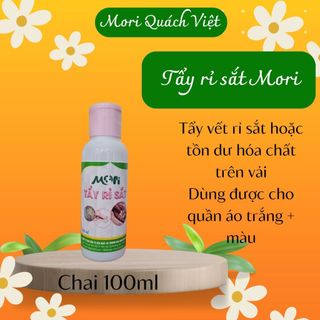 Tẩy rỉ sắt MORI - Tẩy sạch vết rỉ sắt trên quần áo, nhà tắm hay xử lý tồn dư hóa chất trên vải
