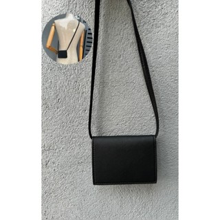 Ví Da Mini gập đôi có dây đeo thời trang