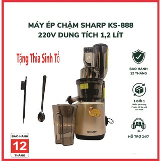 Máy ép chậm Ks888 công suất 250W ép kiệt bã có đảo chiều dinh dưỡng cho cả gia đình