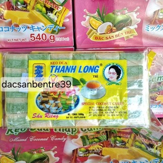 Kẹo dừa lá dứa sầu riêng Thanh Long