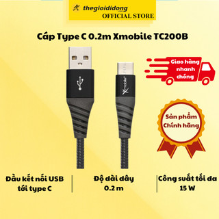 Cáp Type C 20cm Xmobile TC200B