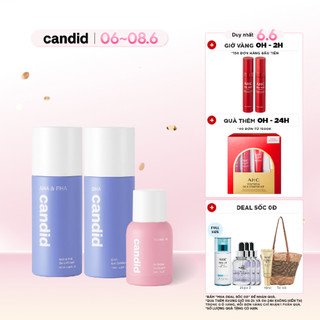 Combo 3 Sản Phẩm - Hoạt Chất Candid Retinol 1% 30ml - BHA 100ml & AHA&PHA 100ml