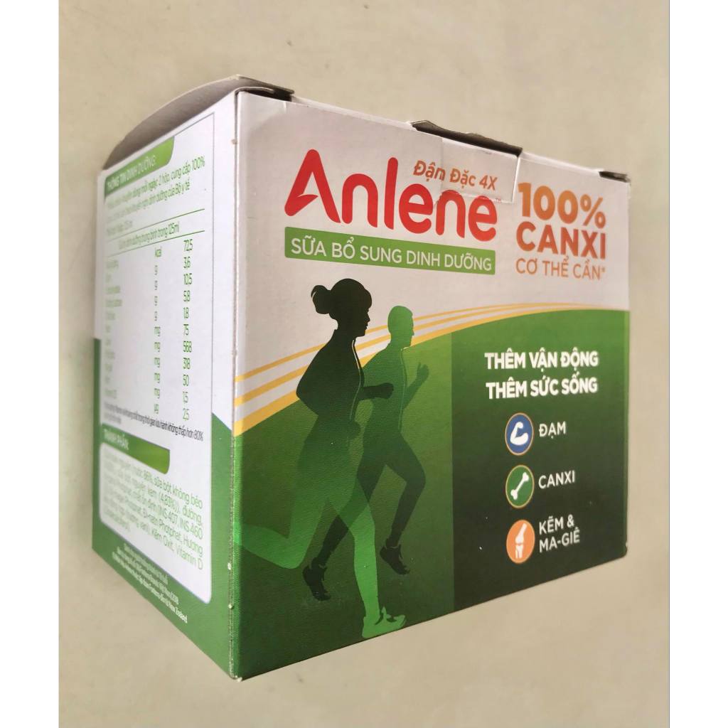Lốc lẻ sữa nướcAnlene Concentrate Vani đậm đặc 125ml