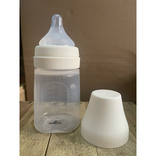 Tách lẻ - 1 bình sữa pp cổ rộng spectra 160ml kèm núm ti size s / hộp 2 núm ti cổ rộng - hàn quốc