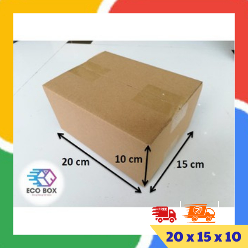 ECOBOX - 20x15x10 COMBO 10 hộp carton đóng hàng