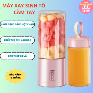 Máy xay sinh tố mini máy ép trái cây và rau củ cầm tay không dây tiện máy xay đa năng nhỏ gọn