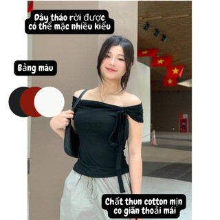 ÁO THUN TRỄ VAI KÈM DÂY FMSTYLE SIEU HOT 24041096