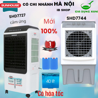  QUẠT LÀM MÁT - QUẠT ĐIỀU HÒA - MÁY LÀM MÁT KHÔNG KHÍ SUNHOUSE SHD7744  cơ  hoặc SHD7727  cảm ứng  