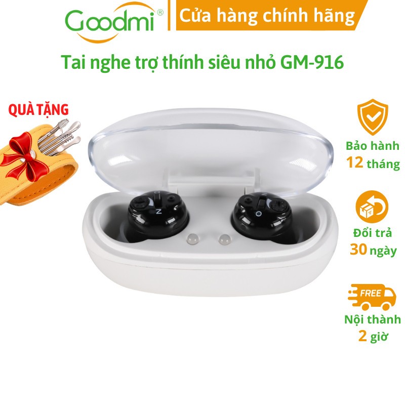 Tai Nghe Trợ Thính, Máy Trợ Thính Cho Người Già Sạc Pin Goodmi GM-916