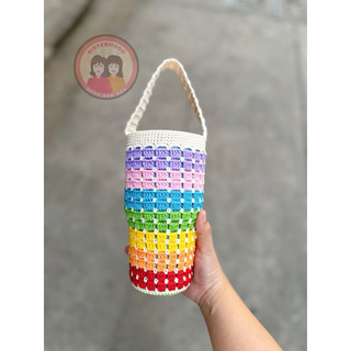 (inbox size ly) Túi đựng ly Cầu Vồng