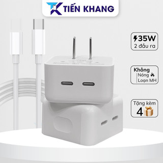 Sạc nhanh 35W mã Z35 hỗ trợ sạc nhanh 2 máy cùng lúc không bị nóng không loạn cảm ứng, Củ sạc nhanh Type C
