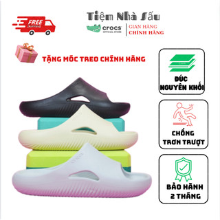 (Tặng móc treo dép) Dép Bánh Mỳ Cross Mellow Slide Nam Nữ, Dép Lê Đúc Nguyên Khối Nhiều Màu