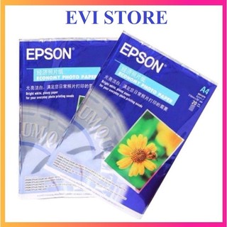 Giấy in ảnh 1 mặt hoa cúc 20 tờ a4 / giấy in ảnh epson