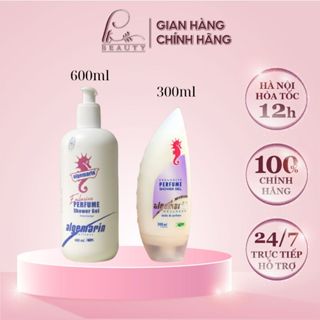 Sữa tắm cá ngựa hương nước hoa ALGEMARIN Exclusive Perfume Shower Gel chai nhọn/vuông 300/600ml