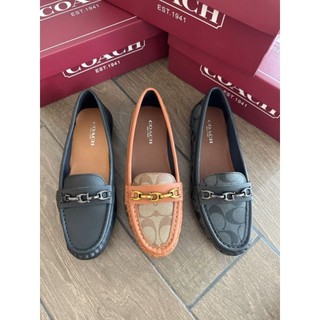 Giày lười mọi Coach Flat Shoes fullbox