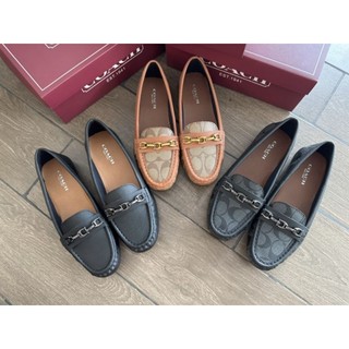 Giày lười mọi Coach Flat Shoes fullbox