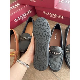 Giày lười mọi Coach Flat Shoes fullbox