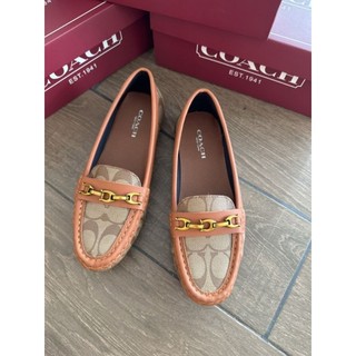 Giày lười mọi Coach Flat Shoes fullbox