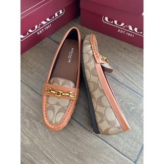 Giày lười mọi Coach Flat Shoes fullbox