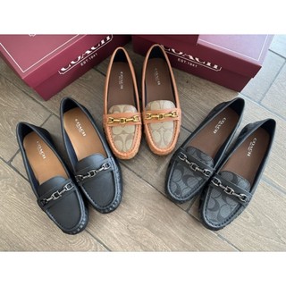 Giày lười mọi Coach Flat Shoes fullbox
