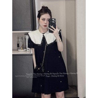 VÁY SUÔNG ĐÍNH NGỌC CỔ PHỐI  - HÀNG CAO CẤP n