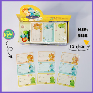 Nhãn vở học sinh - dinosaur