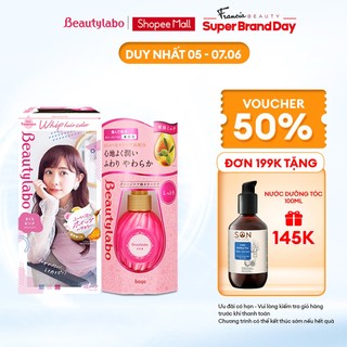 Combo Thuốc nhuộm tóc tại nhà dạng bọt Beautylabo Whip 125ml và Serum Dưỡng Tóc Beautylabo 120ml