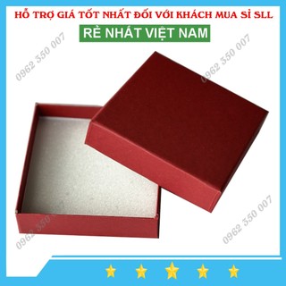 Hộp đựng trang sức màu đỏ kèm mút trắng - hỗ trợ khách mua sll