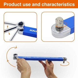 Cờ lê mở rộng đa chức năng , thanh nối tháo lắp ốc góc hẹp