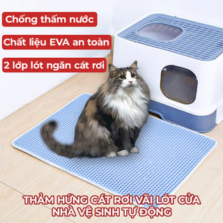 Thảm hứng cát rơi vãi, Thảm loại bỏ hết hầu hết các loại cát từ chân chú mèo - Pet Sun