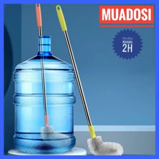 Bàn Chải Inox Cán Dài Rửa Vệ Sinh Bình Nước 20L Ấm Đun Nước Bình Thủy Tiện Dụng