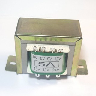 Biến áp 5A (0v 6v 9v 12v 15v 18v 24v), Biến Áp Minh Quang,Dây Đồng 100%, Công suất 24W