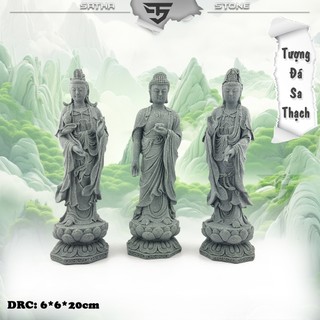  Bộ tượng tây phương tam thánh phật - Tượng Deco trang trí trưng bày 