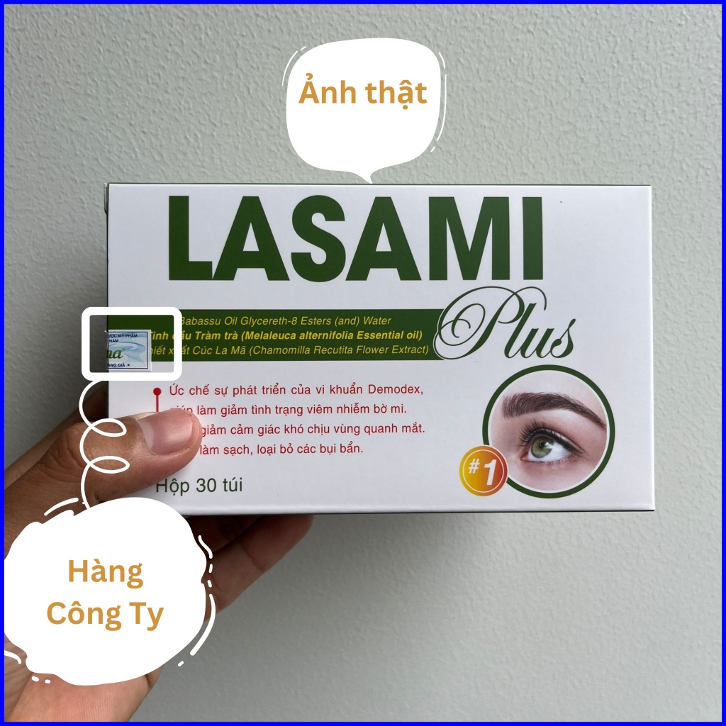 Miếng Gạc Vệ Sinh Mắt Lasami, Vệ Sinh Bờ Mi Lasami, Viêm Bờ Mi