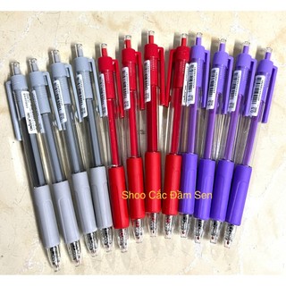 Giao hỏa tốc hộp 12 cây bút viết gel nước bấm chosch cs-8698 ngòi 0.5mm, có đệm viết êm tay, viết êm, mực đều