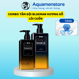 Combo Tắm&Gội mùi Wooden BlueMan hương gỗ lôi cuốn siêu thơm