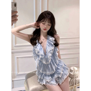 Set váy bèo kê ren kèm quần bánh bèo chuẩn NEP