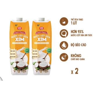 Nước cốt dừa xim chef's choice - mom cooks 1lít/hộp