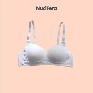 Áo lót ngực nữ sinh cotton không gọng mút đệm mỏng, thoáng mát NuciFera AL41
